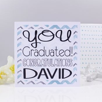 Personalised 'Congratulations' Graduation Card, 2 of 7
