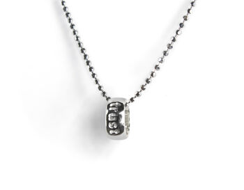 Personalised Good Luck Silver Three Charm Necklace, 6 of 8