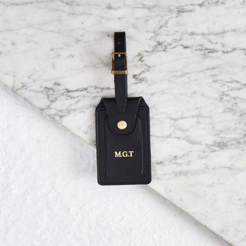 Personalised Luxe Leather Luggage Tag, 12 of 12