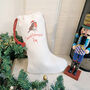 Personalised Robin Christmas Stocking. Special Delivery, thumbnail 3 of 6