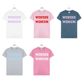 'Wonder Womum' Wonder Woman Mum T Shirt Top, 3 of 8