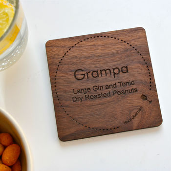 Personalised Wooden Drinks Coaster, 3 of 4
