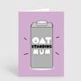 Oat Milk Outstanding Mum Funny Cute Mothers Day Card, thumbnail 2 of 2