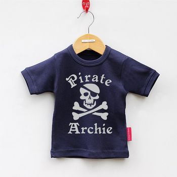 Personalised Pirate Short Sleeved T Shirt, 9 of 12