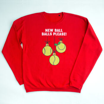 Funny Tennis Christmas Jumper, 5 of 7