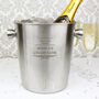Personalised Stainless Steel Ice Bucket, thumbnail 3 of 3