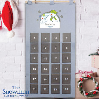 Personalised The Snowman Felt Advent Calendar, 4 of 4