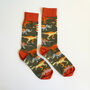 Dinosaur, Pigeons And Mushroom Unisex Socks Gift Set, thumbnail 8 of 8