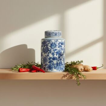 Ginger Jar Pot Veere White Blue Porcelain, 4 of 7