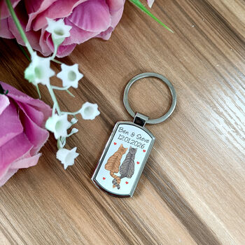 Cats In Love Keyring, 2 of 5