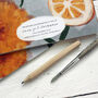 Cute Orange Citrus Recycled A5 Lined Notebook, thumbnail 3 of 4