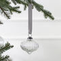 Ribbed Glass Christmas Tree Decorations, thumbnail 2 of 3