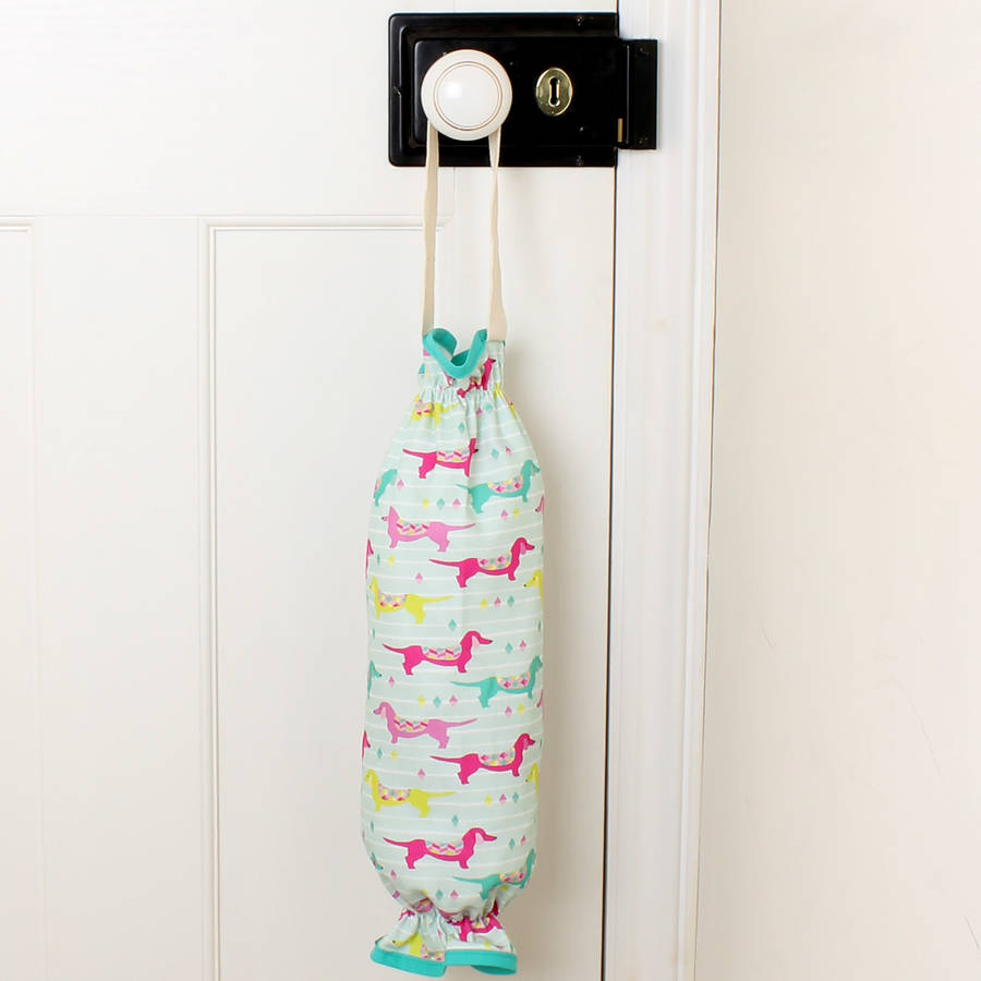 dachsies plastic bag holder by milly green