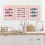 Seafood Illustrations Poster Set, thumbnail 4 of 6