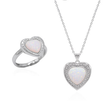 Opal Heart Ring Gift Set, 7 of 8