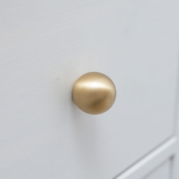 Solid Brass Cylindrical Drawer Knob, 2 of 7