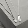 Personalised Men’s Silver Tag Necklace With Photocard, thumbnail 4 of 7
