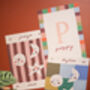 Personalised Illustrated Letter Print With Striped Border, thumbnail 10 of 10