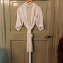 Luxury Embroidered Bride Dressing Gown Robe, thumbnail 2 of 5