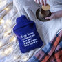 Personalised Favourite Things Hot Water Bottle Cover, thumbnail 1 of 6