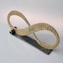 19th Anniversary Bronze Infinity Symbol. Hand Forged Bronze Keepsake, thumbnail 4 of 9