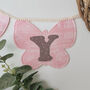 Bunting Personalised Pink Felt Butterfly Wall Decor, thumbnail 5 of 11