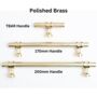 Solid Brass Knurled Kitchen Pull Handles And Knobs, thumbnail 4 of 12