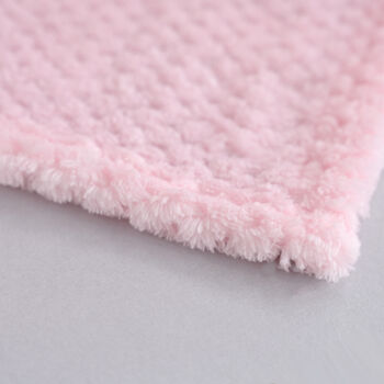 Personalised Pink Honeycomb Baby Blanket, 8 of 8