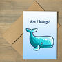 Personalised Whale Cute Greeting Card, thumbnail 2 of 2