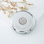 70th Birthday 1954 Sixpence Coin Compact Mirror, thumbnail 1 of 8