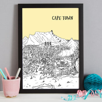 Personalised Capetown Print, 4 of 9