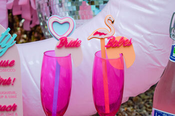 Personalised Hen Party Drink Toppers Made From Acrylic, 4 of 5