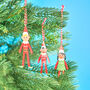 Personalised Family Elf Decoration, thumbnail 1 of 4