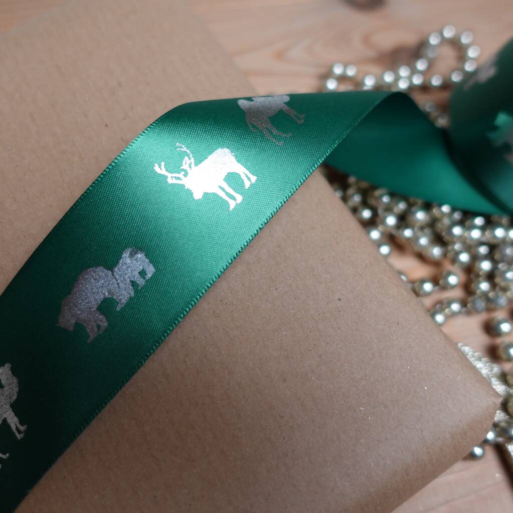 Luxury Christmas Ribbon By Yellow Green Blue