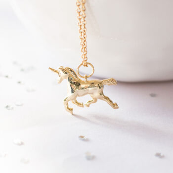 Gold Plated Unicorn Necklace, 6 of 7