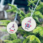 Personalised Gonk Wooden Baubles, thumbnail 2 of 5