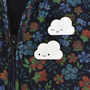 Kawaii Clouds Acrylic Brooches, thumbnail 1 of 5
