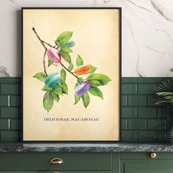 Macaron Wall Art, Botanical Print With A Twist, 7 of 11