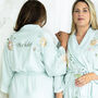 Special Offer Personalised Wedding Floral Dressing Gown Bride, thumbnail 1 of 8