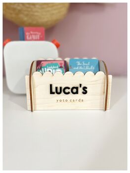 Yoto Card Holder Box With Perspex Name, 3 of 4