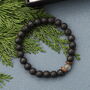 Personalised Christmas Lava Stone Bracelet For Men, thumbnail 2 of 10