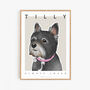 Illustrated Pet Portrait Poster Print, thumbnail 2 of 7