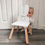 Personalised Wooden Bunny Rabbit Chair, thumbnail 1 of 4