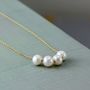 Floating Pearls Special Milestone Birthday Necklace, thumbnail 3 of 10