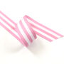 Pink And White Striped, Grosgrain Ribbon, thumbnail 1 of 4