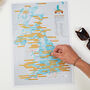 Personalised Scratch Off UK Fishing Print, thumbnail 2 of 9