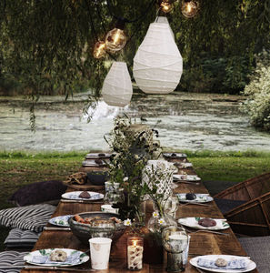 Drop Paper And Bamboo Garden Lantern By Old With New Drop Paper And Bamboo Garden Lantern By Old With New Notonthehighstreet