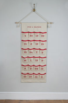 Luxury Personalised Fabric Advent Calendar, 4 of 10