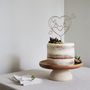 Cupid Heart Personalised Wedding Cake Topper, thumbnail 3 of 7