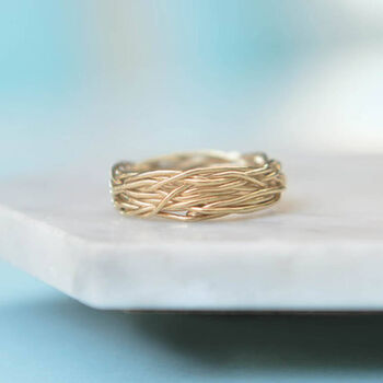 Sterling Silver Interwoven Wire Ring, 8 of 10